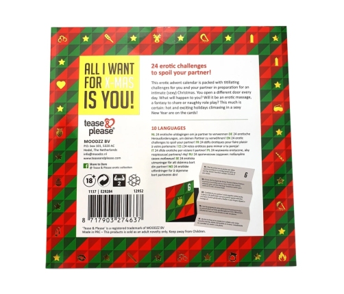 Shots Advent Calendar Multilingual 24 Days Intimate Gift Set