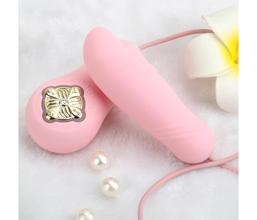ZALO Temptation Preheating Bullet Thruster Pink - Swarovski, USB, Heating
