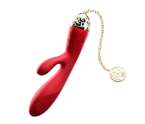 ZALO Rosalie Intimate Wellness Device Bright Red Bluetooth 24K Gold 200mm