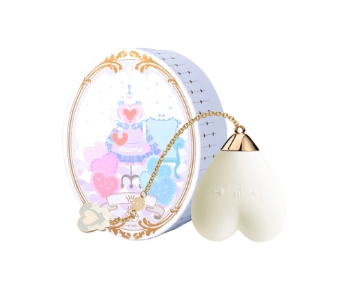 ZALO Baby Heart Vanilla White App-Controlled Massager, 18K Gold Accent