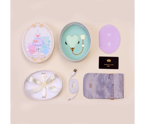 ZALO Baby Heart Melon Green - App-Controlled Luxury Massager, 18K Gold, IPX7