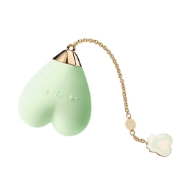 ZALO Baby Heart Melon Green - App-Controlled Luxury Massager, 18K Gold, IPX7