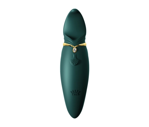 ZALO Hero Jewel Green - PulseWave Intimate Device, Ergonomic, Swarovski