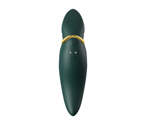 ZALO Hero Jewel Green - PulseWave Intimate Device, Ergonomic, Swarovski