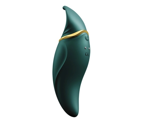 ZALO Hero Jewel Green - PulseWave Intimate Device, Ergonomic, Swarovski
