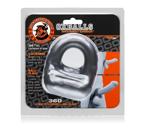 Oxballs 360 Steel Ring & Sling FLEX-TPR Anatomical Support 8.3cm