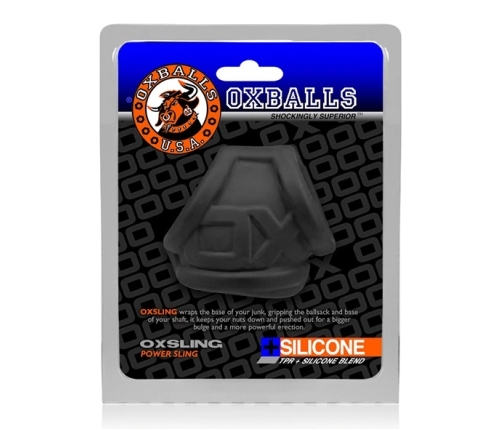 Oxballs Oxsling Black Ice Intimate Support Ring PLUS+SILICONE