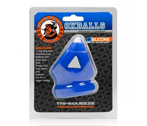 Oxballs - Tri-Squeeze Cocksling & Ballstretcher Cobalt Ice