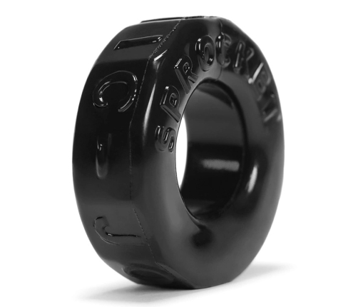 Oxballs Sprocket Black Silicone Support Ring - Flexible Thick Design