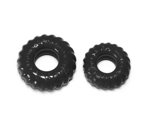 Oxballs Truckt Anatomical Dual-Fit Ring Set Black 2-Pack