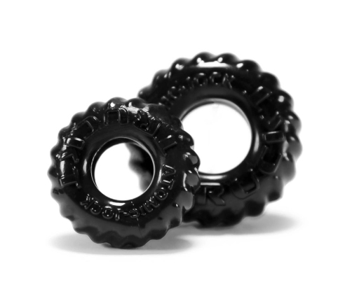 Oxballs Truckt Anatomical Dual-Fit Ring Set Black 2-Pack