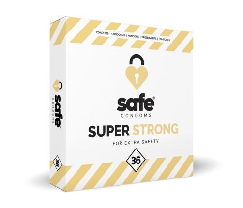 Safe Super Strong 36 szt. prezerwatywy lateksowe wzmocnione 53 mm