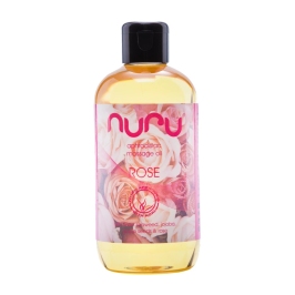 Nuru Massage Oil Rose 250ml - Nourishing Botanical Formula with Rose Oil