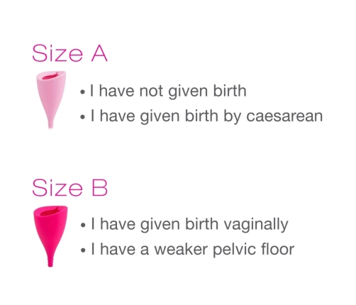 Intimina Lily Cup B - High-Capacity Anatomical Menstrual Cup, Pink