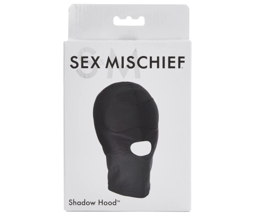 Sportsheets Shadow Hood Stretchy Sensory Deprivation Mask Black 32x23 cm