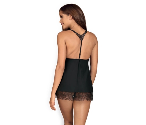 Obsessive - Chiccanta Babydoll & Thong Black S/M