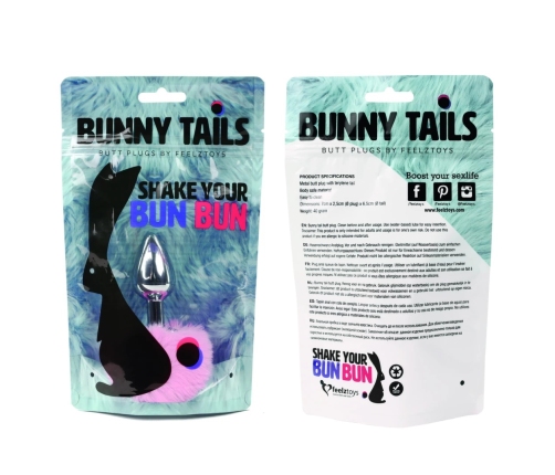 FeelzToys - Bunny Tails Butt Plug Pink