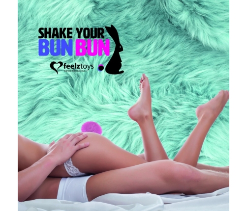 FeelzToys Bunny Tails Plug Purple - Metal Model with Soft Tail, Medium