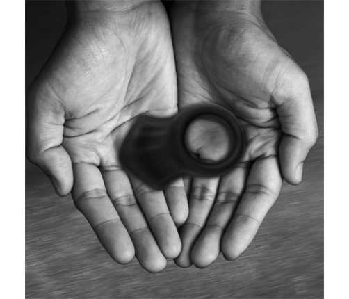 Velv'Or Rooster Ivar Silicone Anatomical Ring - Black, One Size