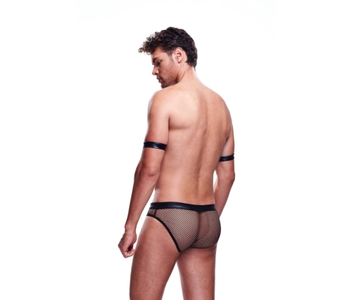 Envy Men’s Uniform Set L/XL - 2-Piece Mesh & Pleather Look with Zipper