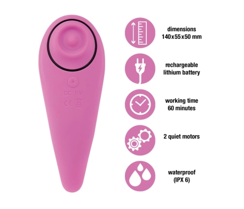 FeelzToys - FemmeGasm Tapping & Tickling Vibrator Pink