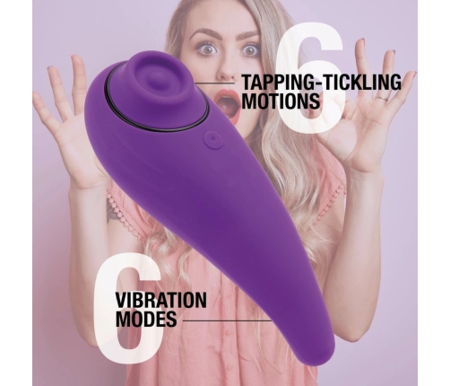 FeelzToys - FemmeGasm Tapping & Tickling Vibrator Purple