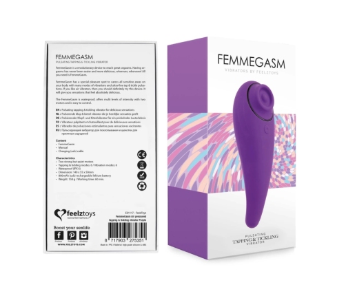 FeelzToys - FemmeGasm Tapping & Tickling Vibrator Purple