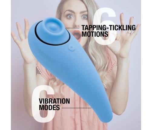 FeelzToys - FemmeGasm Tapping & Tickling Vibrator Turqoise