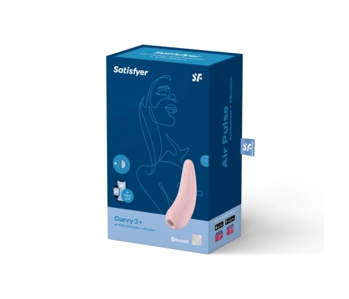 Satisfyer - Curvy 2+ Air Pulse Stimulator + Vibration Pink