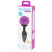 Happy Rabbit - Rechargeable Vibrating Butt Plug Black & Purple Large