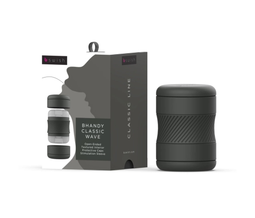 B Swish Bhandy Classic Wave Intimate Manual Device Black 9 cm