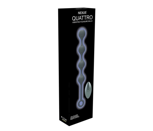 Nexus - Quattro Remote Control Vibrating Pleasure Beads Black