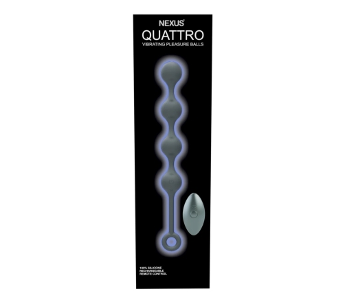 Nexus - Quattro Remote Control Vibrating Pleasure Beads Black