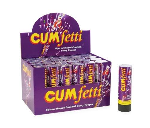 Cumfetti Sperm Shaped Confetti Party Popper