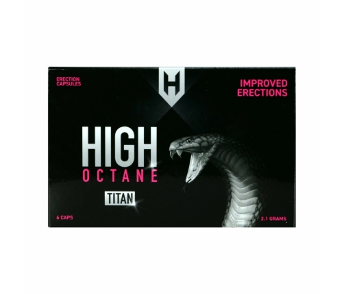 High Octane Titan Erection Caps - kapsułki dla mężczyzn, 6 sztuk