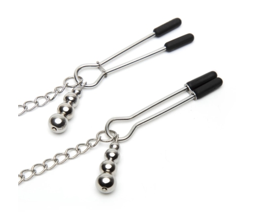 Fifty Shades of Grey - Play Nice Satin Collar & Nipple Clamps