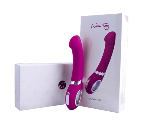 Nomi Tang Getaway Plus 2 Red Violet Silver Flexible Vibrating Massager
