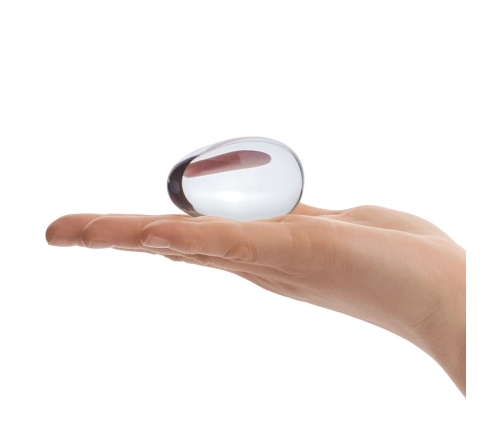 Glas Glass Yoni Eggs Set - Pelvic Floor Training, Transparent, 3 Sizes