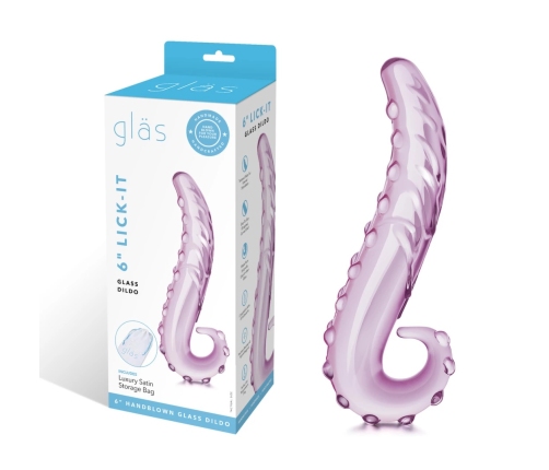 Glas Lick It Textured Curved Glass Stimulator 15.2 cm
