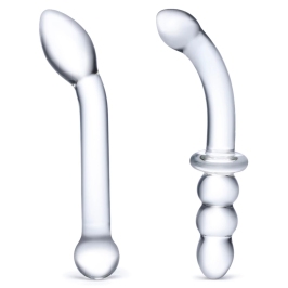 Glas G-Spot Pleasure Set - Curved Glass Toy Duo for Precision Stimulation