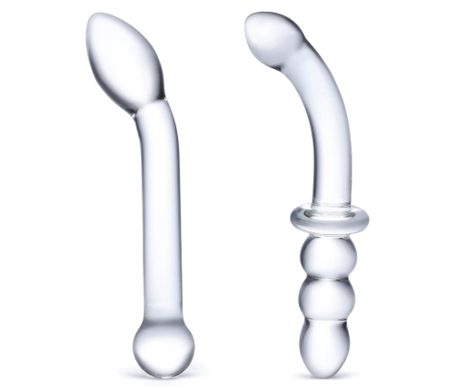 Glas G-Spot Pleasure Set - Curved Glass Toy Duo for Precision Stimulation