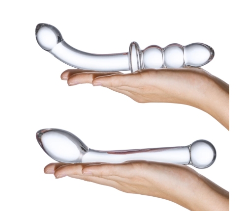 Glas G-Spot Pleasure Set - Curved Glass Toy Duo for Precision Stimulation