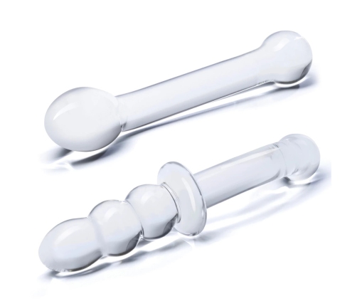 Glas G-Spot Pleasure Set - Curved Glass Toy Duo for Precision Stimulation