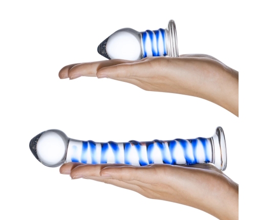 Glas Dual Glass Intimate Set - Curved & Plug Model, Transparent, 2 pcs