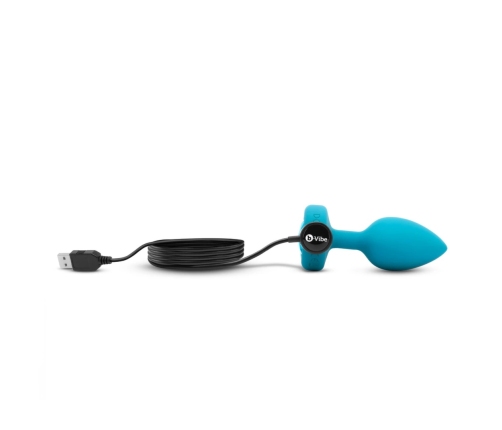 B-Vibe - Vibrating Jewel Plug S/M Aquamarine