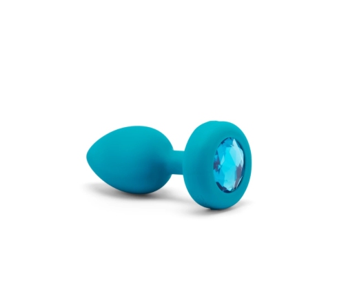 B-Vibe - Vibrating Jewel Plug S/M Aquamarine