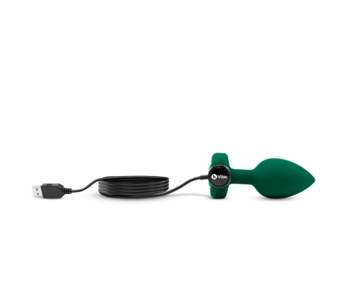 B-Vibe - Vibrating Jewel Plug M/L Emerald