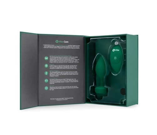 B-Vibe - Vibrating Jewel Plug M/L Emerald