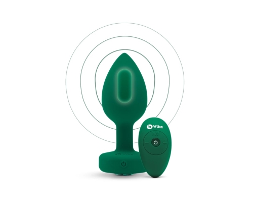 B-Vibe - Vibrating Jewel Plug M/L Emerald