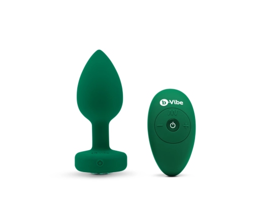 B-Vibe - Vibrating Jewel Plug M/L Emerald